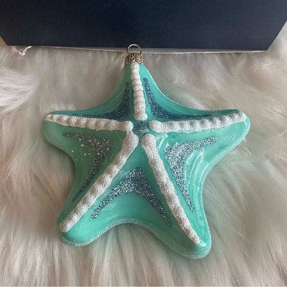 Vineyard Vines Blue Starfish Ornament - Picture 4 of 11